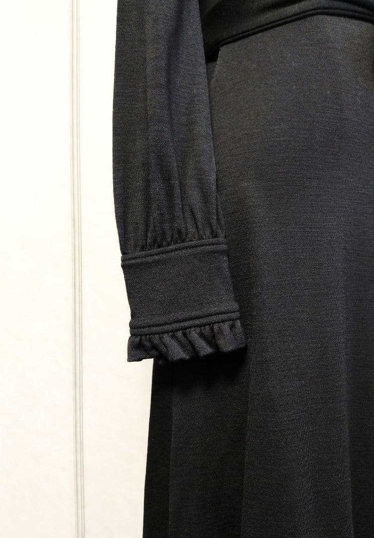 【DIANE von FURSTENBERG】ブラック ウール ラップドレス☆