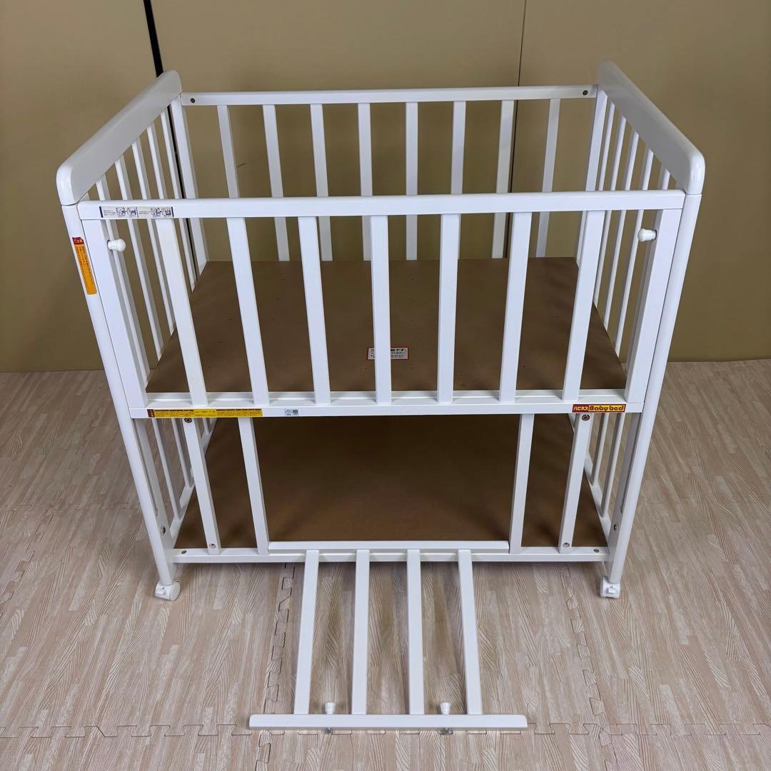 除菌清掃済　☆超美品☆　ミニベビーベッド　ホワイト
