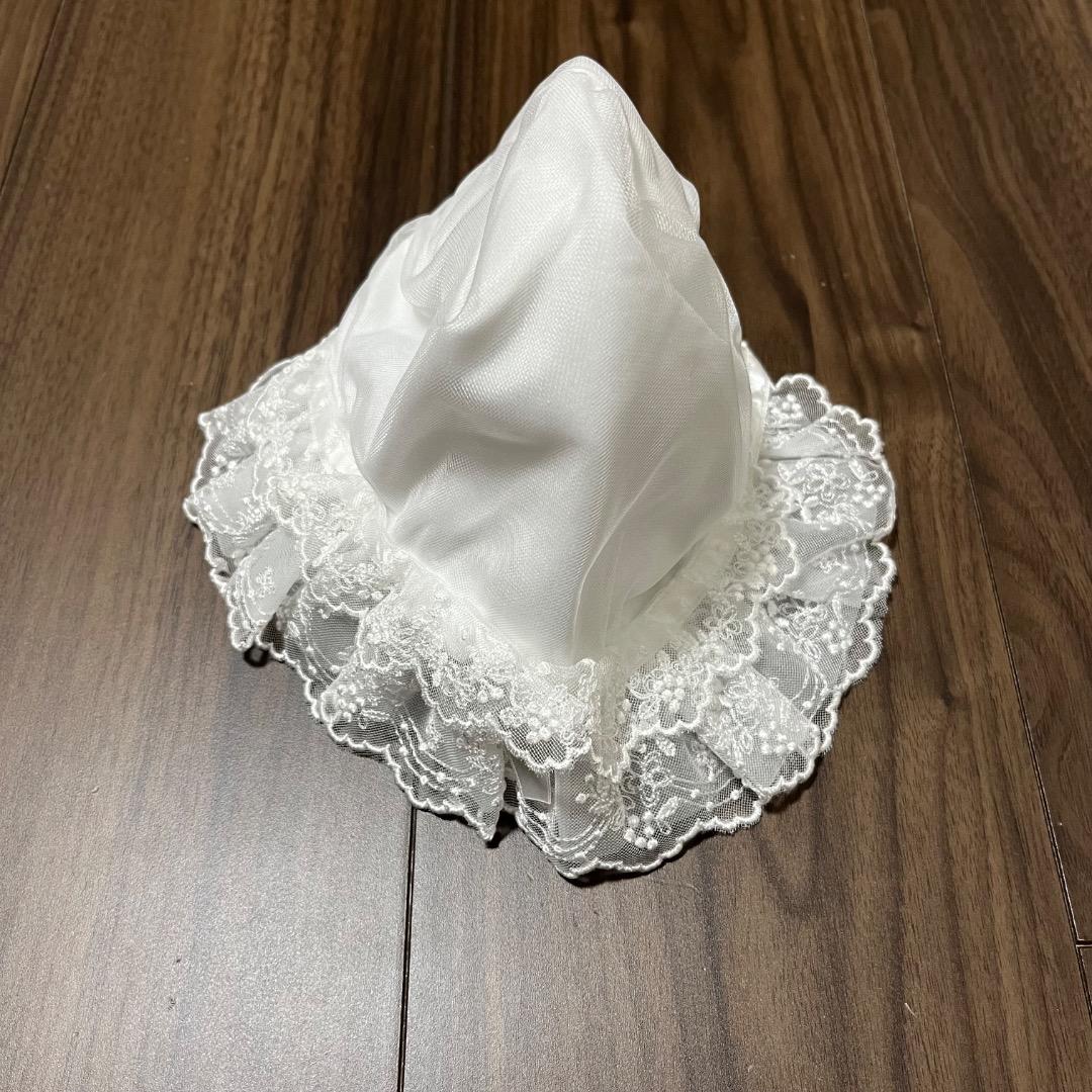 【人気】ファミリア　ベビードレス　セレモニードレス　帽子&2wayオール付き