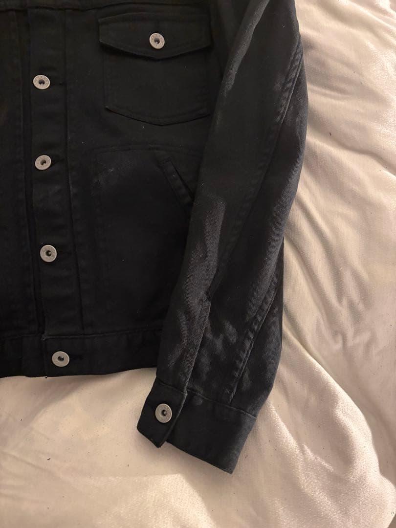 ジャケット・アウター 00s archive black denim jacket y2k