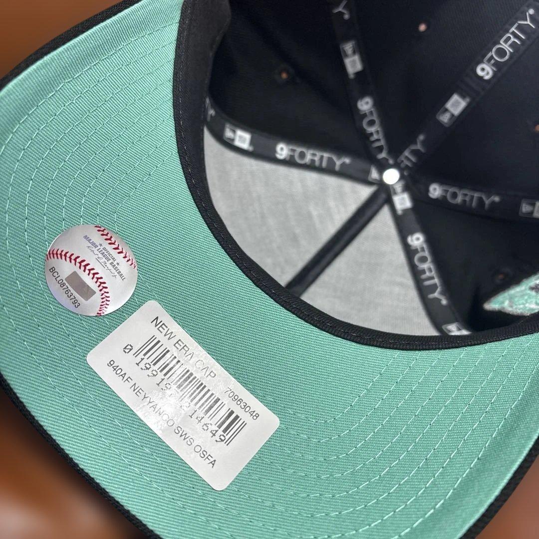 【希少・海外限定】1点New Era 9FORTY ブラック/ティファニーブル