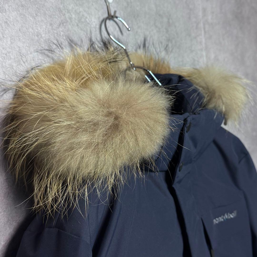 【最終価格】モンベル グースダウン ダウンジャケット メンズ M ネイビー