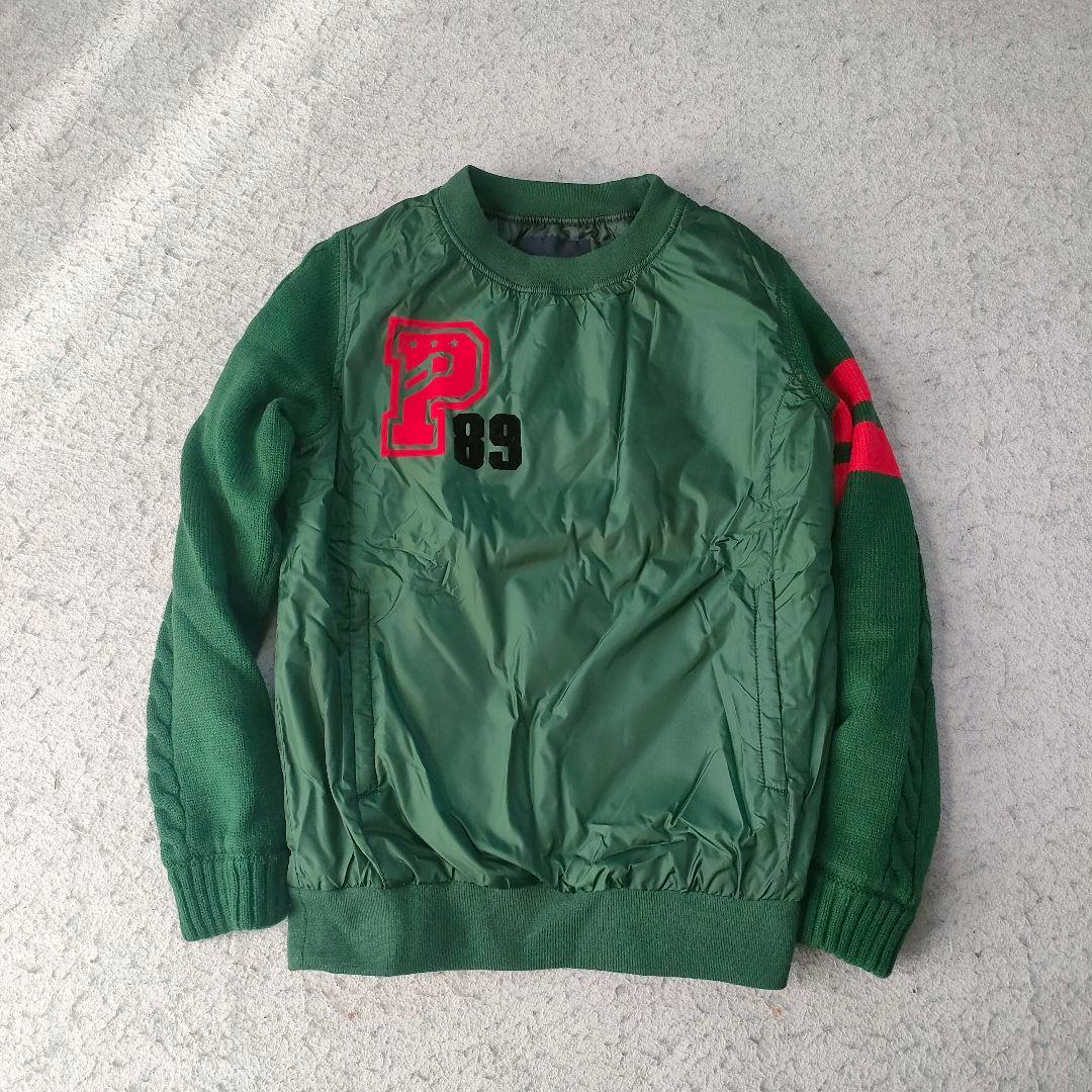 パーリーゲイツ スニード 防風 ナイロン×ニット グリーン a