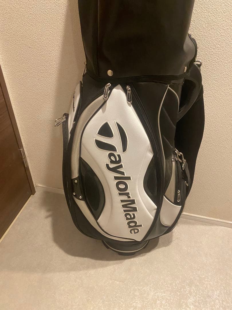 TaylorMade ゴルフキャディバッグ ブラック/ホワイト