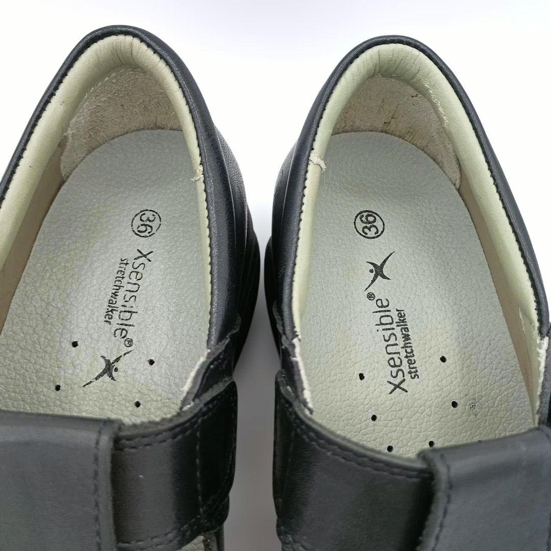 人気モデル【NOSAKA】ストレッチウォーカー アリエル ティーストラップ 黒