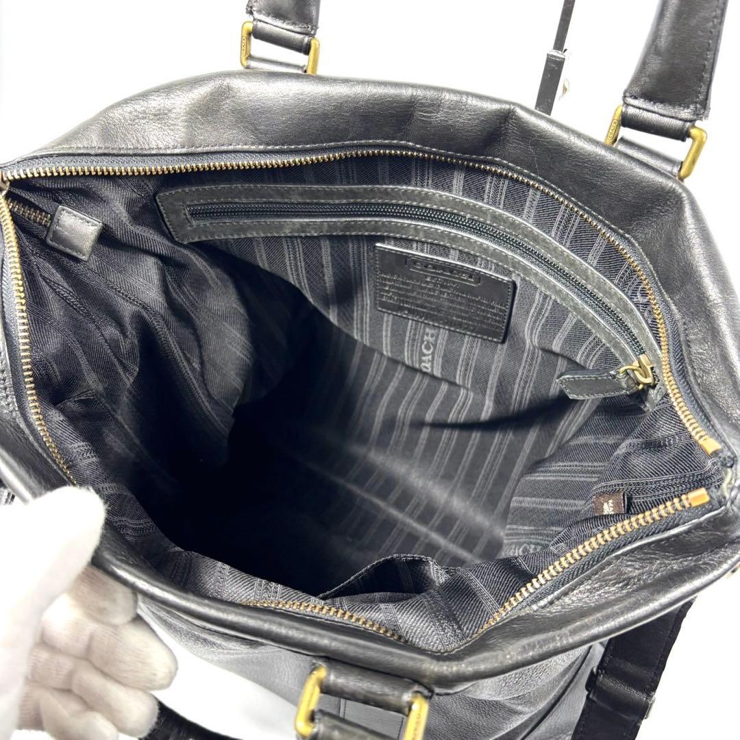 ✨美品✨コーチ ビジネスバッグ クロスビー 2way A4可 本革 ブラック