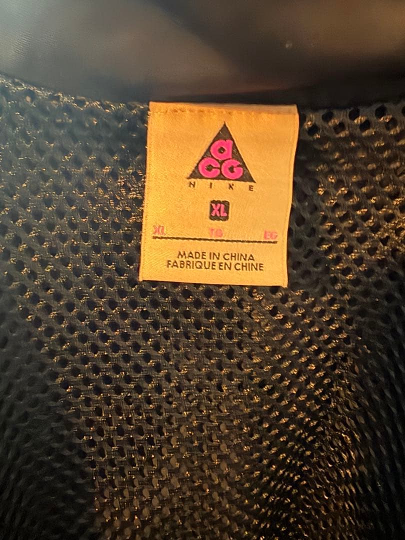 ナイキNIKEACGアノラックジャケット ブラック スタンドカラー