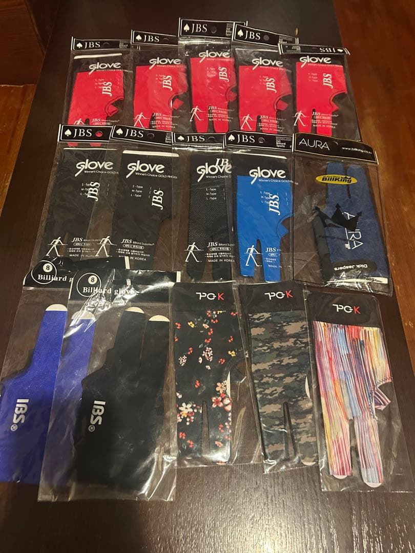 JBS ビリヤードグローブセット S/M/L