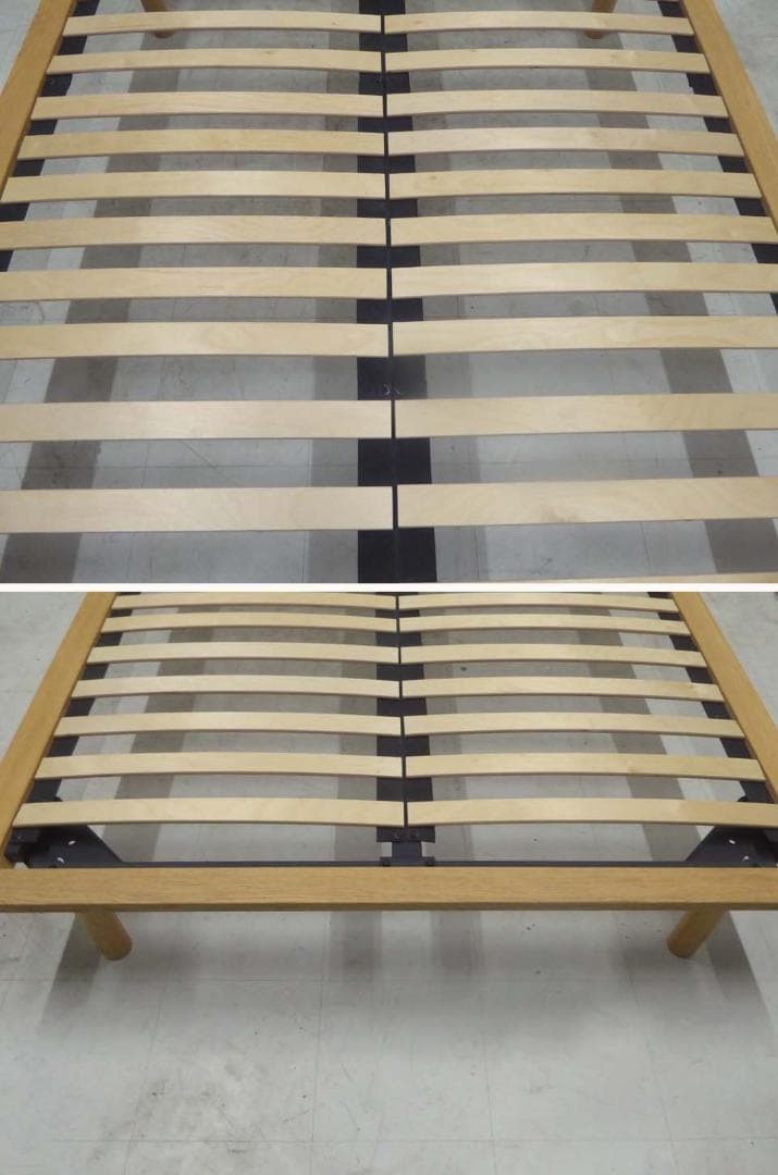 ■無印良品■オーク材 ダブルサイズ ベッドフレーム