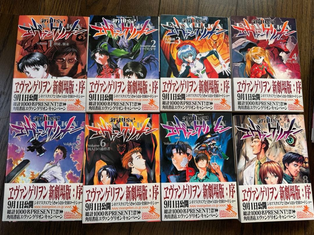 エヴァンゲリオンコミック1～12巻＋1冊★DVDVol.1～8＋1枚★セット売り
