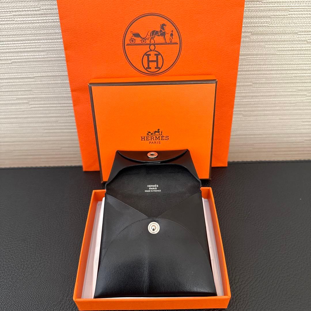 ‼️‼️‼️‼️‼️早い者勝ち‼️‼️‼️‼️‼️HERMES バスティア　ノアール　ボックスカーフ