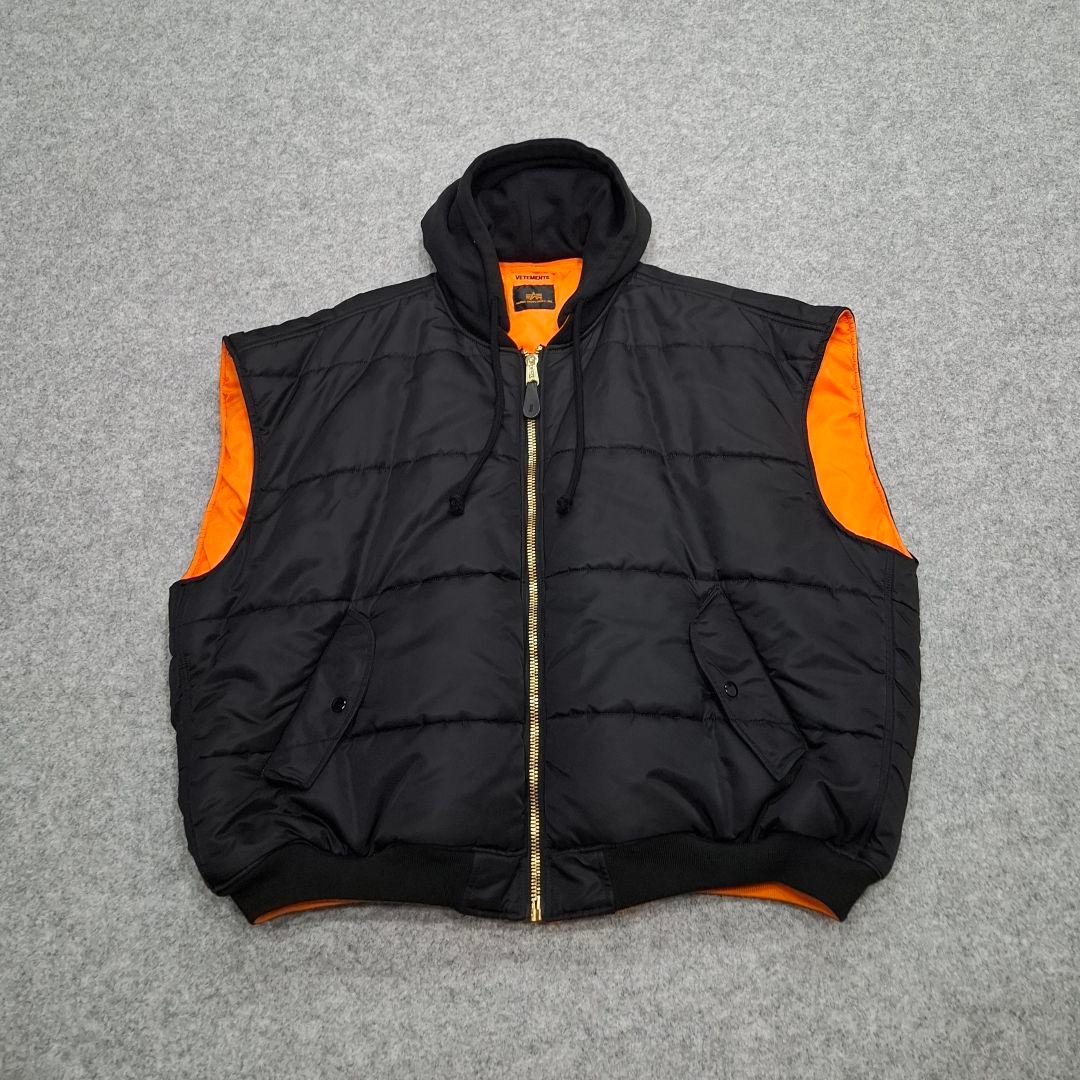 グ*ム様 VETEMENTS 17ss ノースリーブ ボンバージャケット ma-