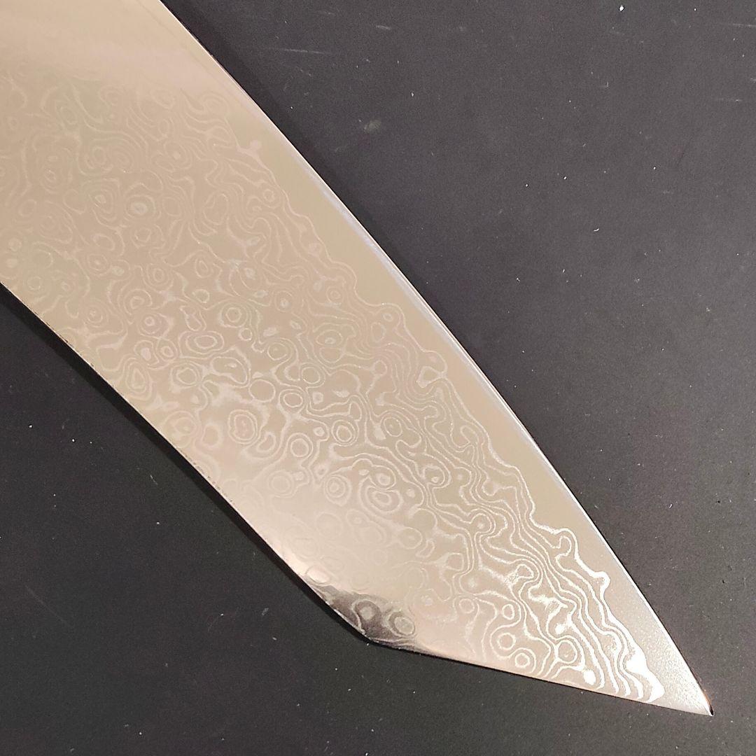 魚捌き 鬼反り 剣型 切付型 牛刀 V金10号 67層ダマスカス 包丁 八角柄