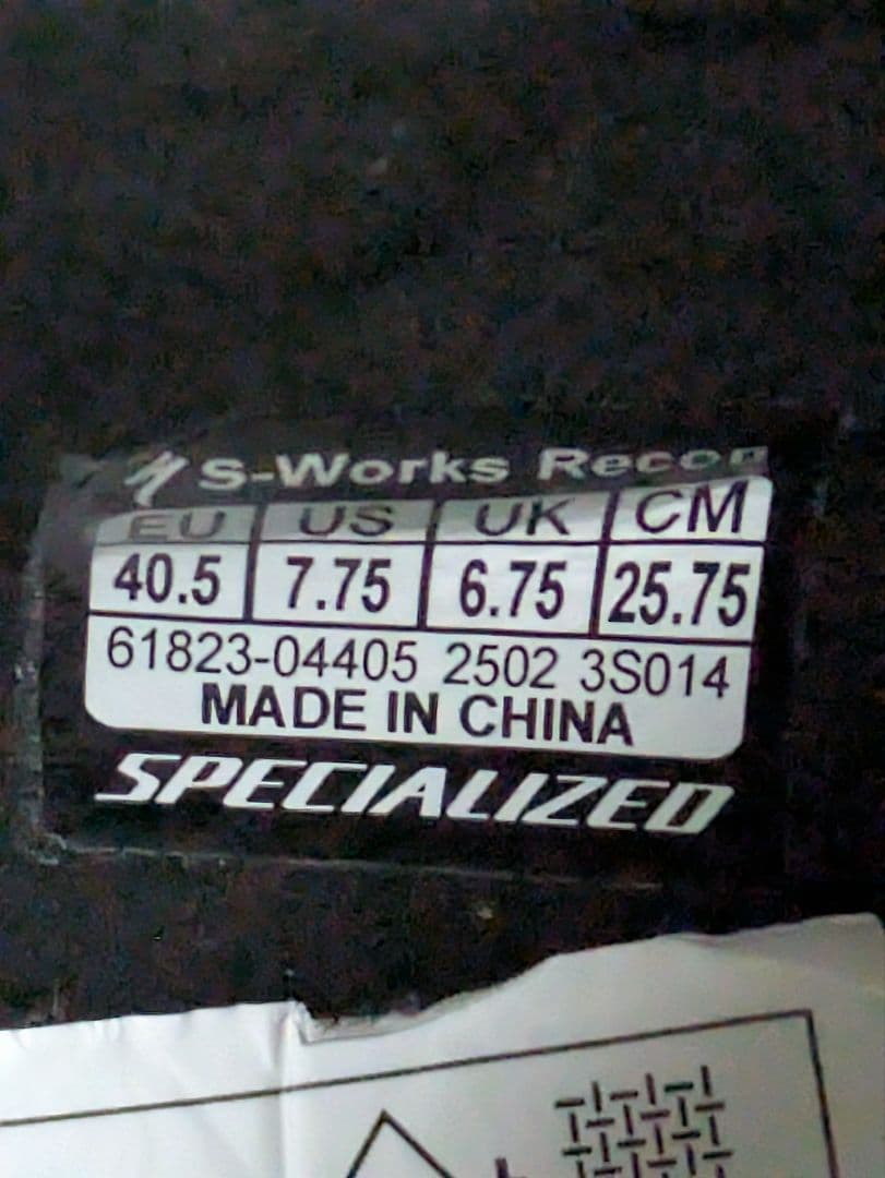 スペシャライズド S-Works Recon シューズ 40.5 ホワイト