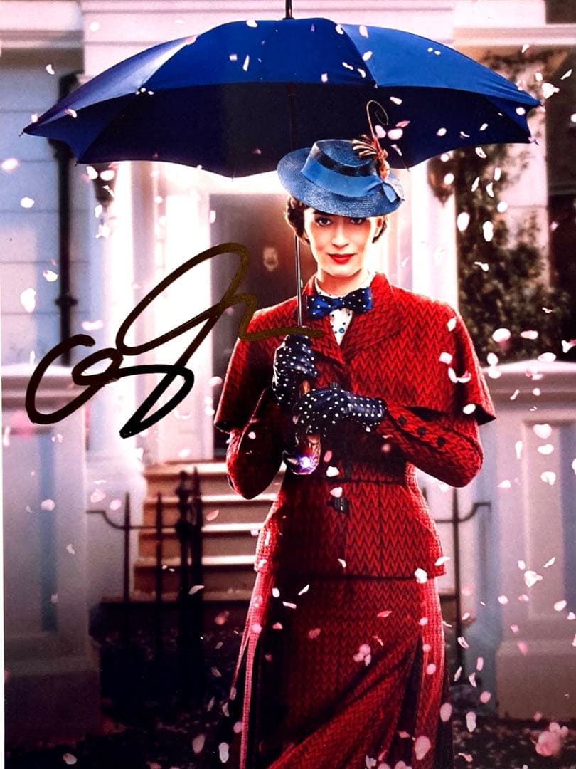 セール中…エミリー・ブラント直筆サイン入り2Lサイズ写真‥ナターシャの歌に‥