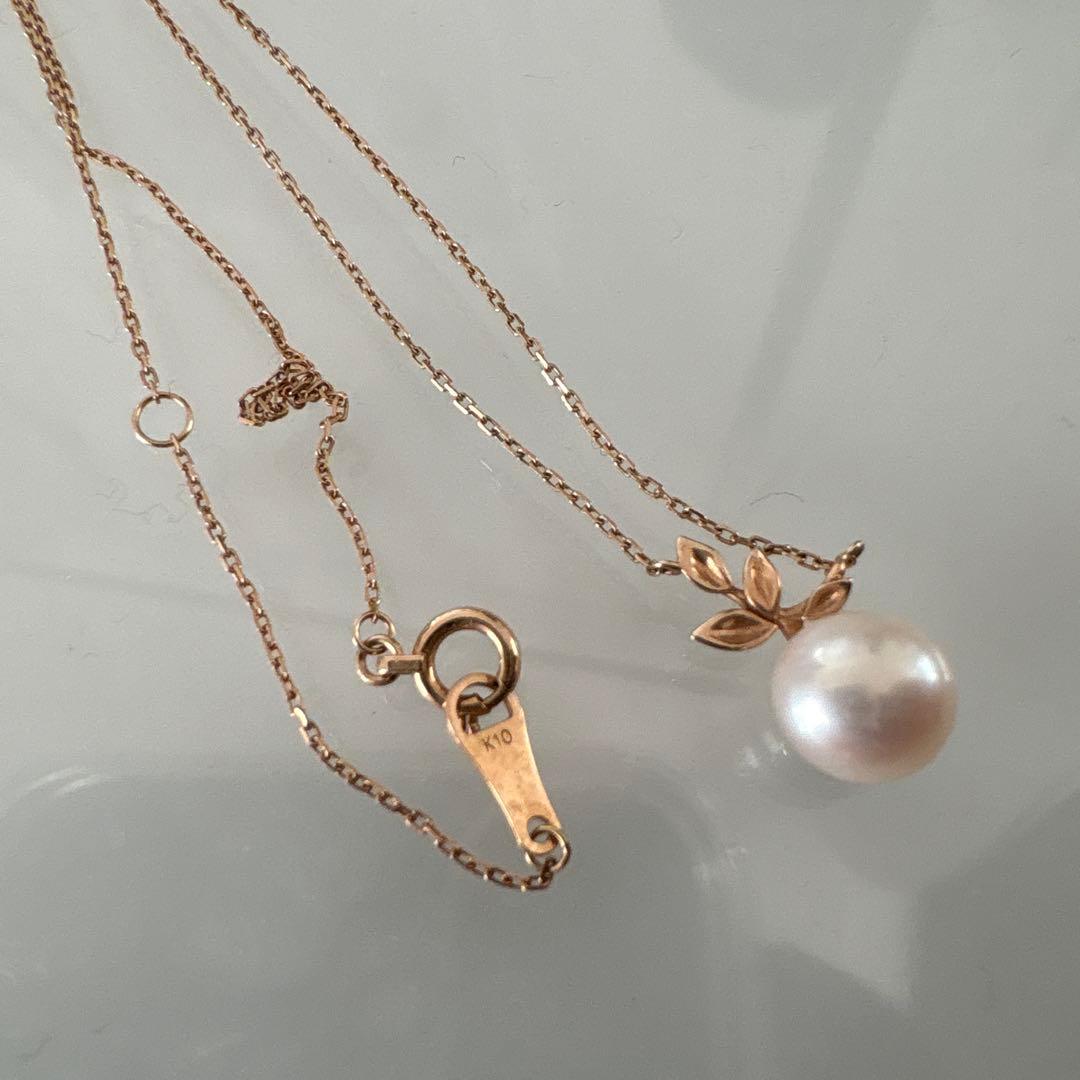 agete k10 パールネックレス