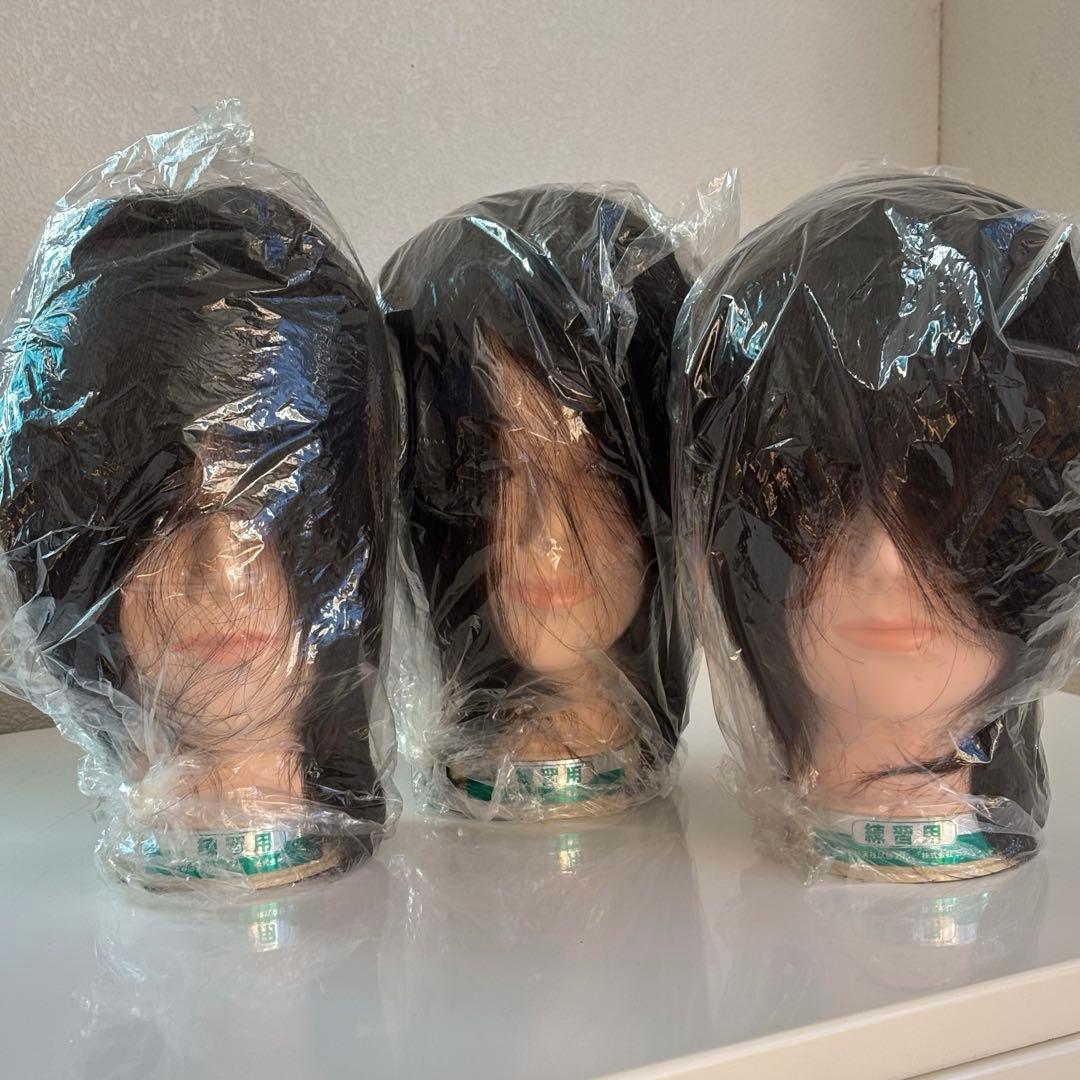 美容学校　カットウィッグ　3個セット