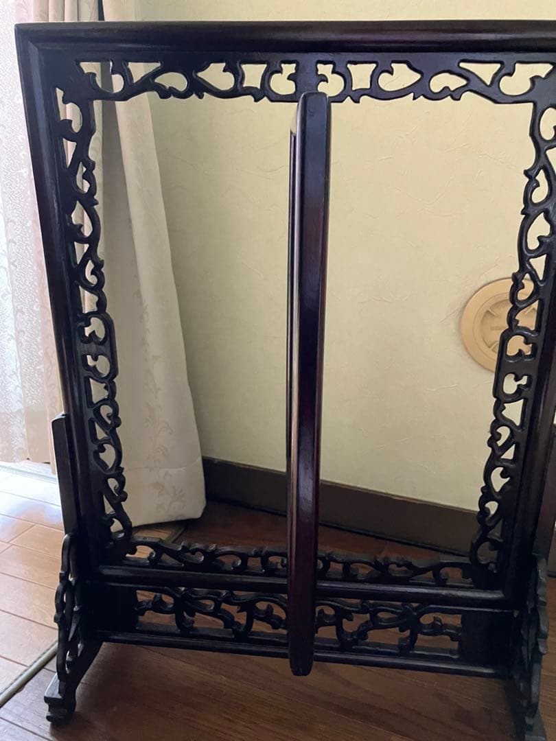 l*i様 三希堂精鑑璽印　乾隆帝 花鳥画 両面　刺繍 中国画 絵画　装飾額