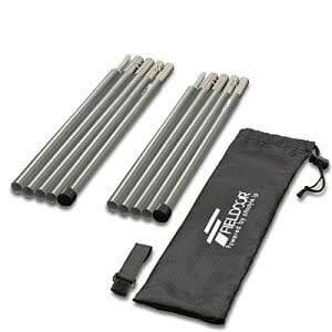 Desert Walker超軽量タープとFIELDOOR アルミポール 2本