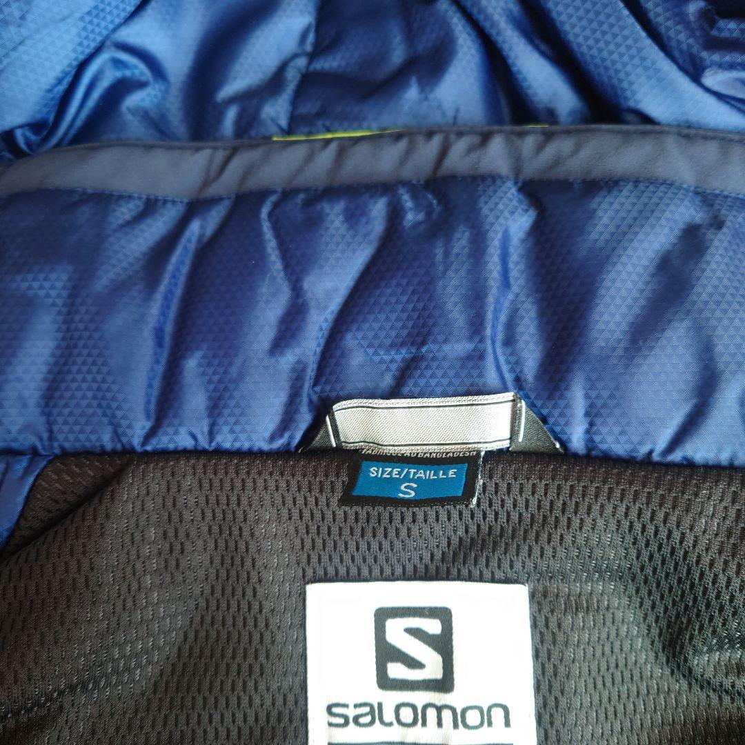 Salomon スキーウェア 上下　ライムイエロー/ネイビーS（日本M）