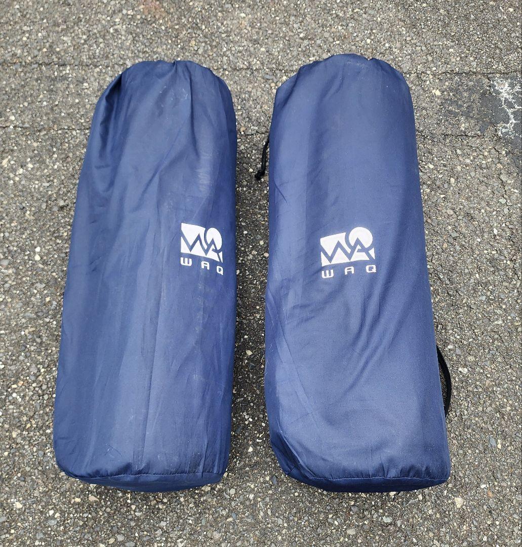 WAQ ワック インフレータブルマット　8cm 2個セット ネイビー