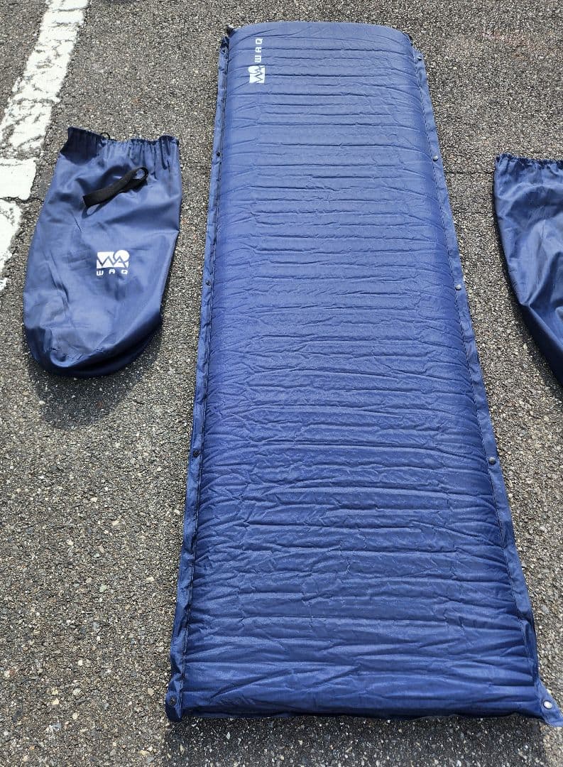 A/WAQ ワック インフレータブルマット　8cm 2個セット ネイビー