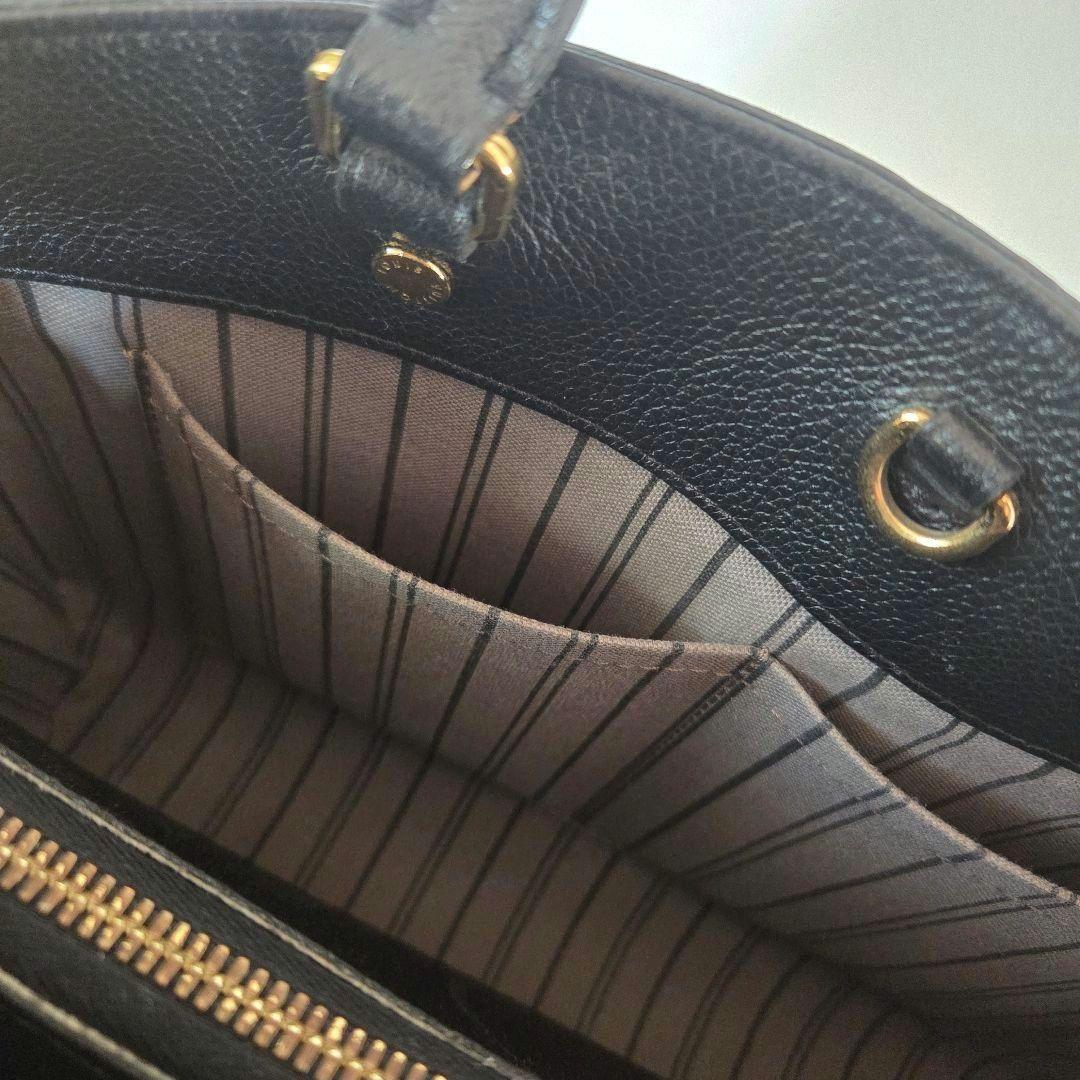 超特価！早い者勝ち！LouisVuittonルイヴィトン 黒 レザーハンドバッグ