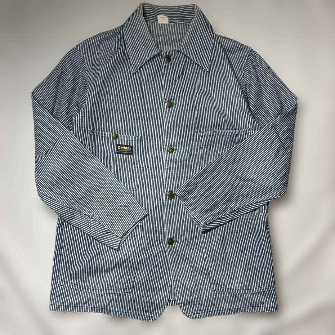 80s〜 OSHKOSH オシュコシュ ヒッコリー　カバーオール　usa製