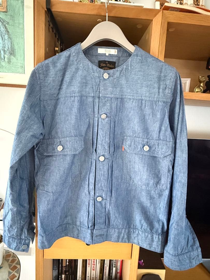 FULLCOUNT ライトブルー デニム風ジャケット
