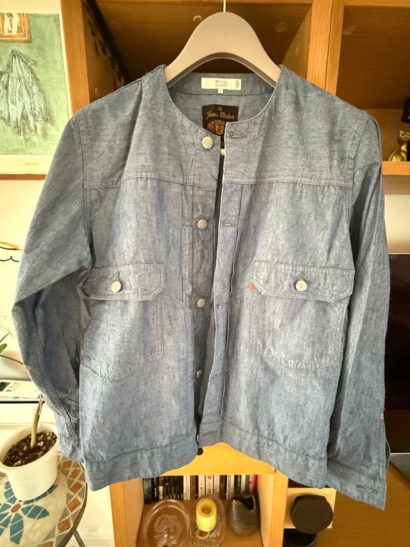 FULLCOUNT ライトブルー デニム風ジャケット