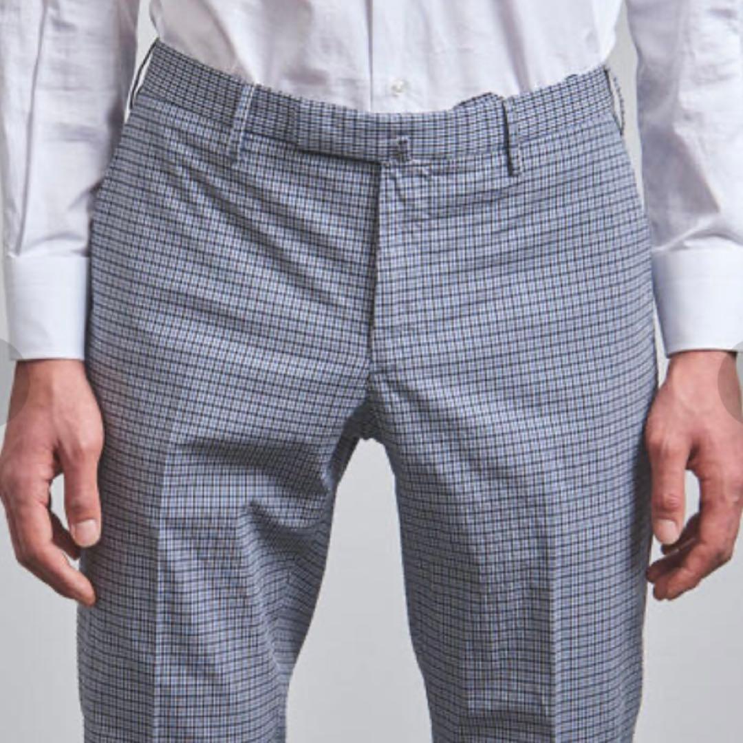 定価41,800円 INCOTEX インコテックス チェック ノープリーツ