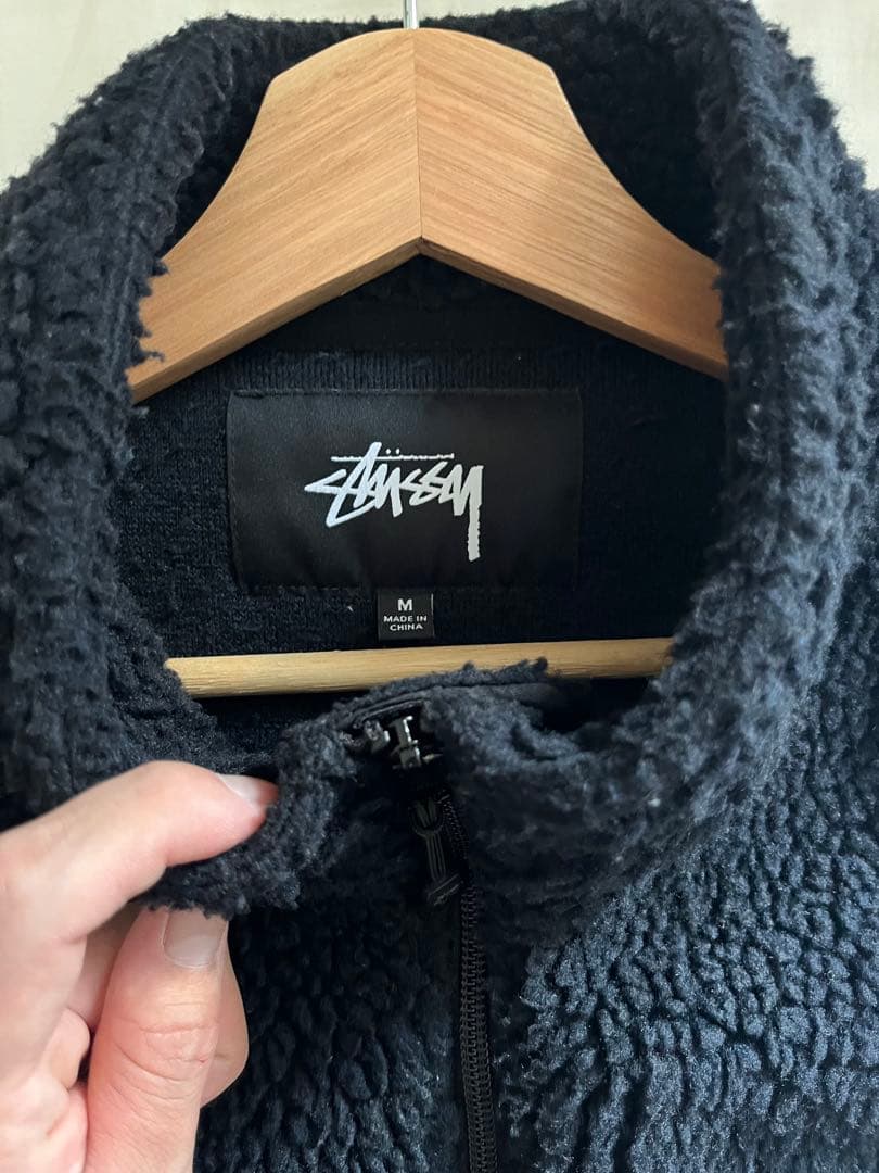 Stussy フリースベスト Mサイズ ブラック