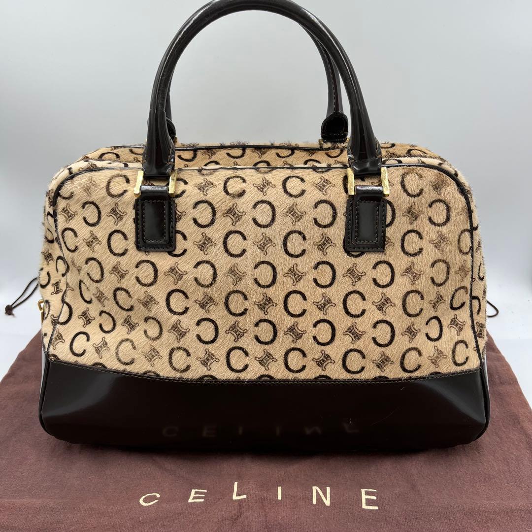 CELINE セリーヌ ハンドバッグ ハラコ トリオンフ C