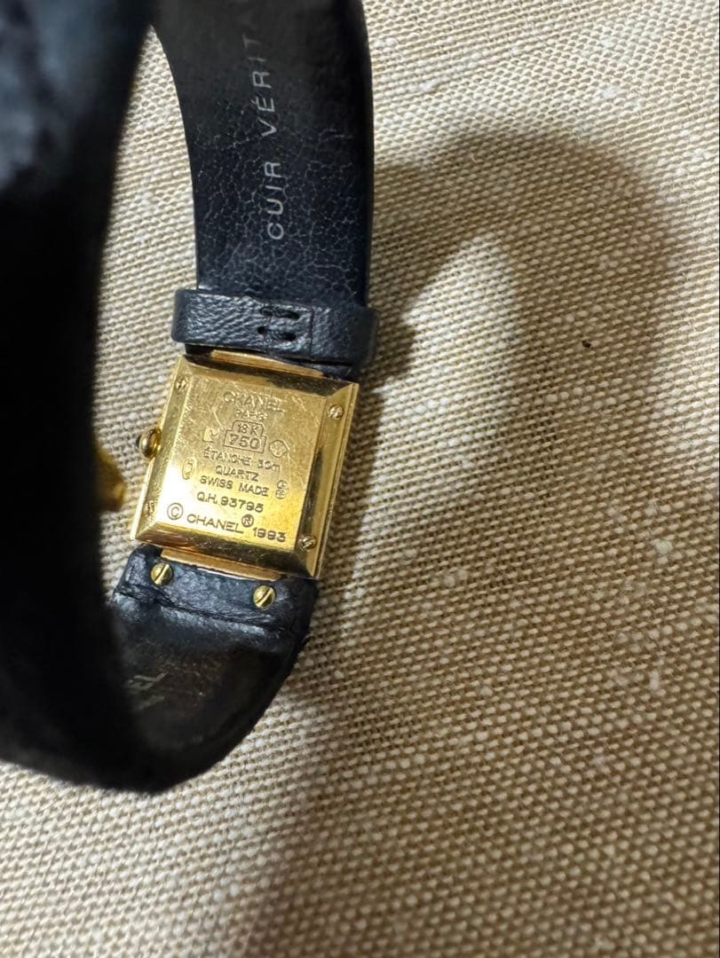 CHANEL マトラッセゴールドk18sizeＳ ブラックH0680
