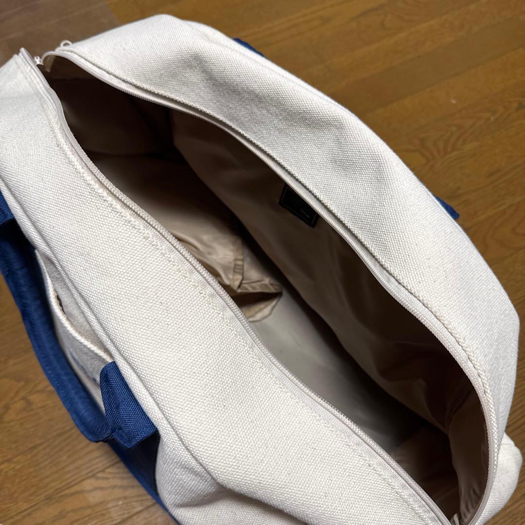 BEAMS GOLF ダッフルバッグ ホワイト・ネイビー