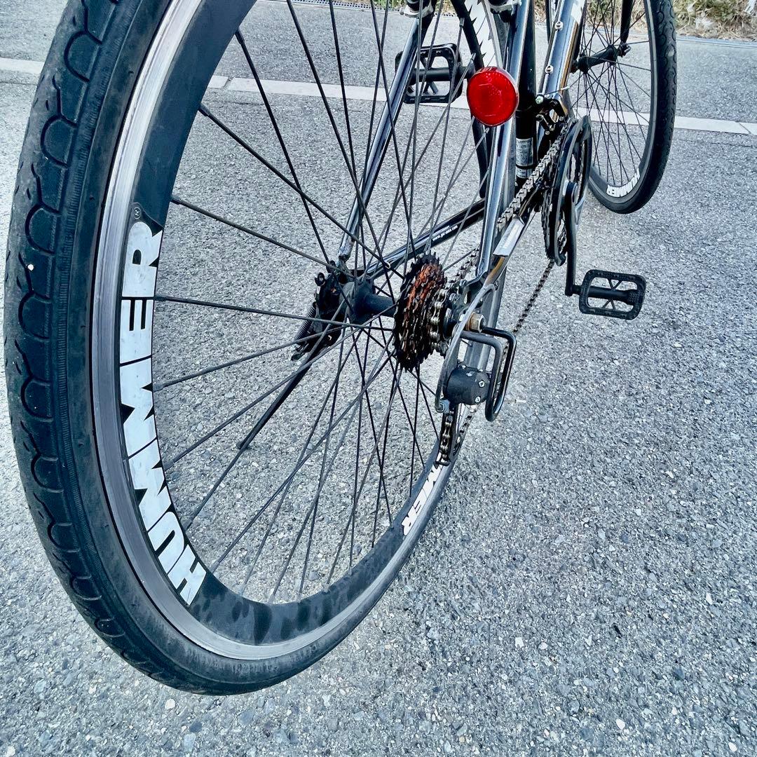 ハマー(HUMMER )クロスバイク シマノ18段変速【大阪吹田・整備済】