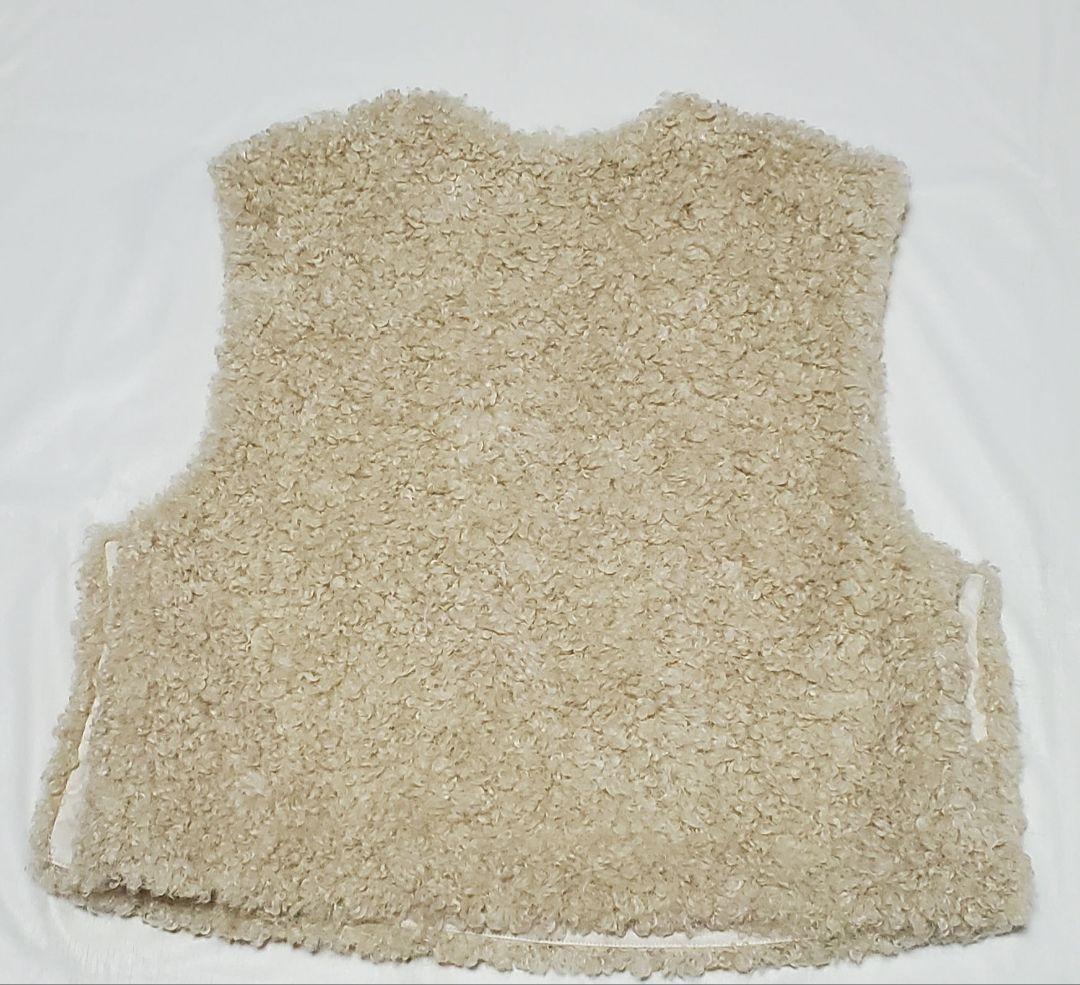 Ballsey ミックスファー Vネックベスト