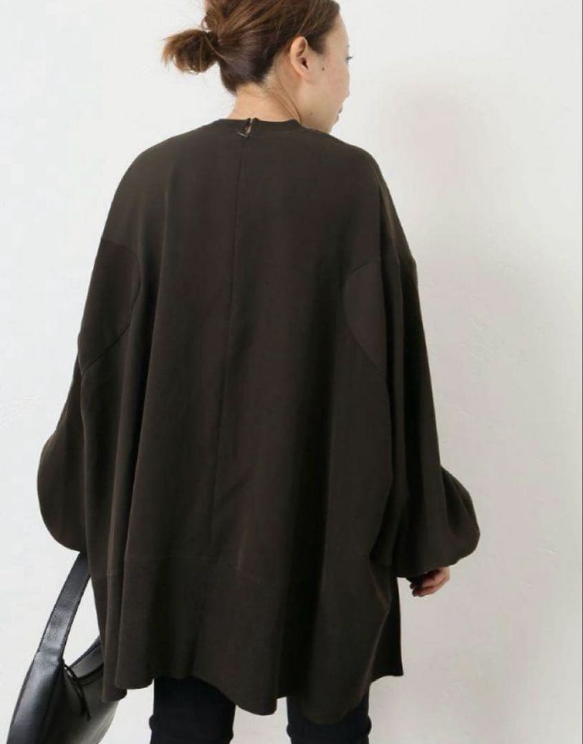 ENFOLD エンフォルド ミリオーネ リブBOXプ ルオーバー　カーキ　38