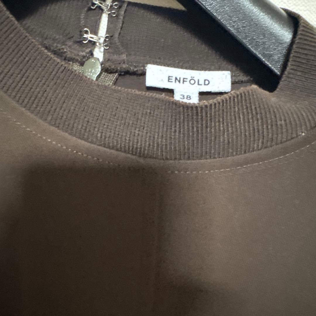 ENFOLD エンフォルド ミリオーネ リブBOXプ ルオーバー　カーキ　38