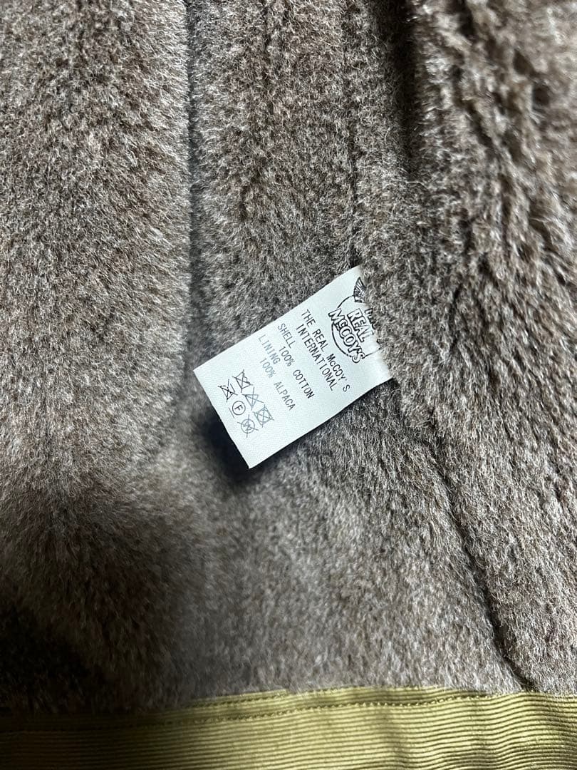 リアルマッコイズ　N-1デッキジャケット　スペシャルモデル アルパカ100%