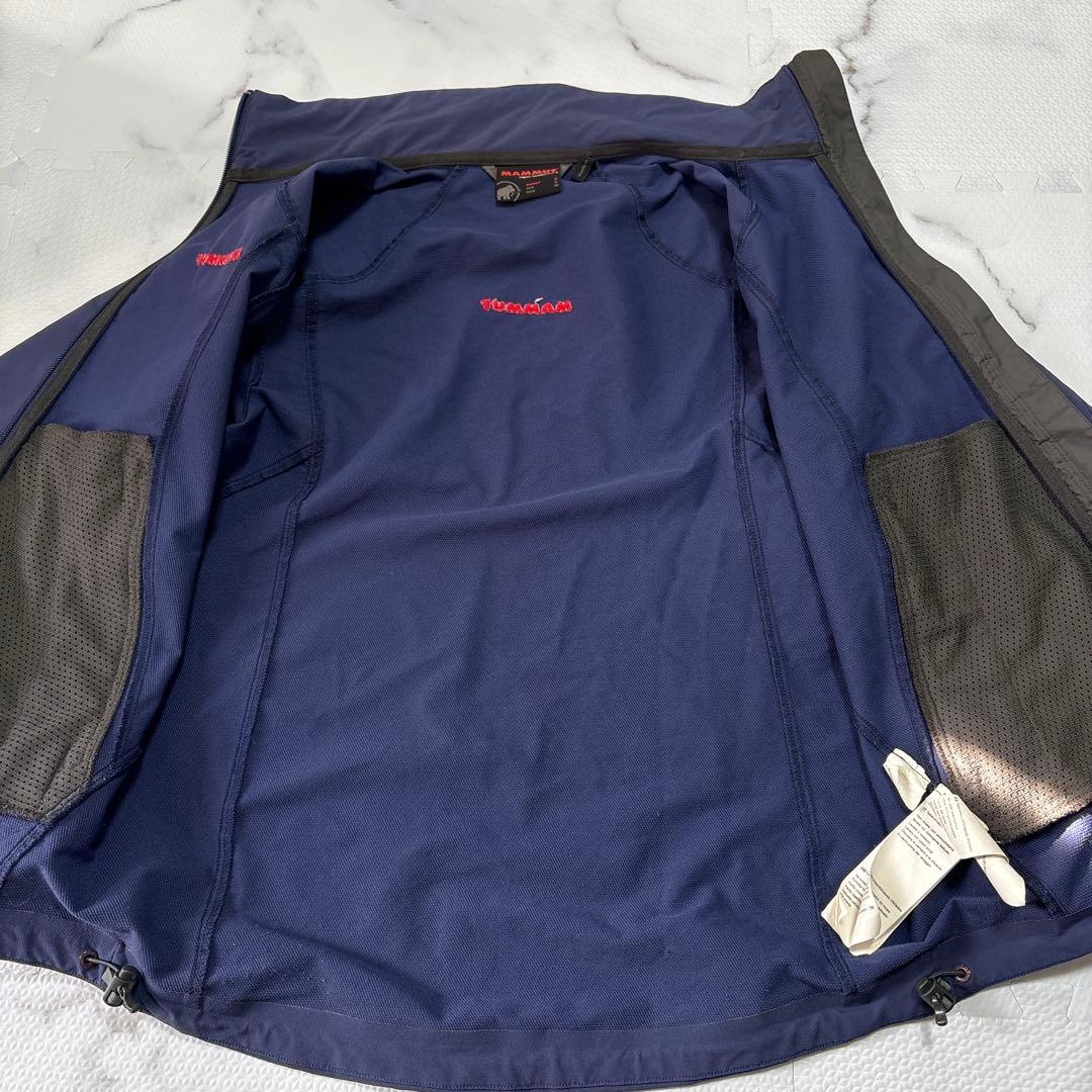 ✨美品✨マムート　ソフテック　ナイロンジャケット　紺M