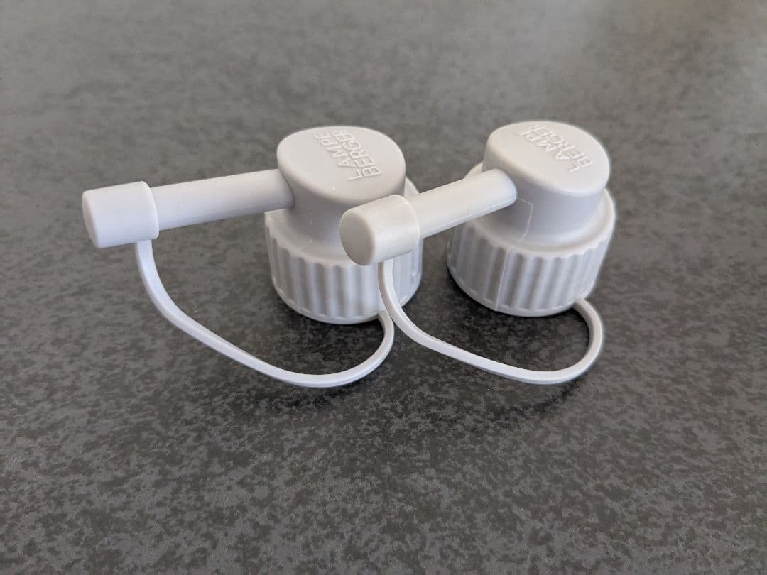 ランプベルジェ 抗菌オイル４本 便利キャップ２個