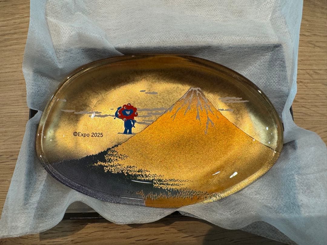 未開封　箔一　ミャクミャク　金箔 箔名画 ガラストレー　小皿　大阪万博 会場限定