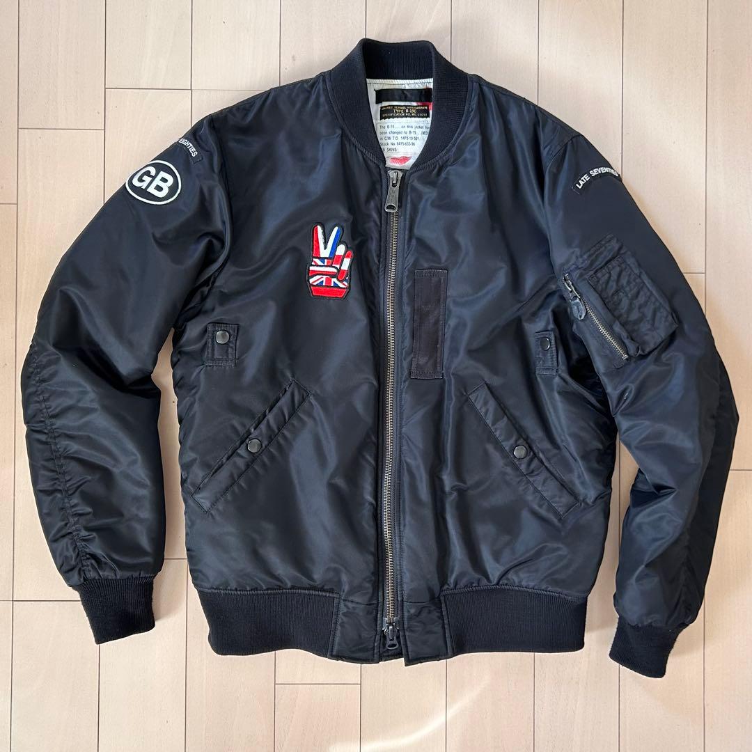 GB SKINS B-15 フライトジャケット ブラック