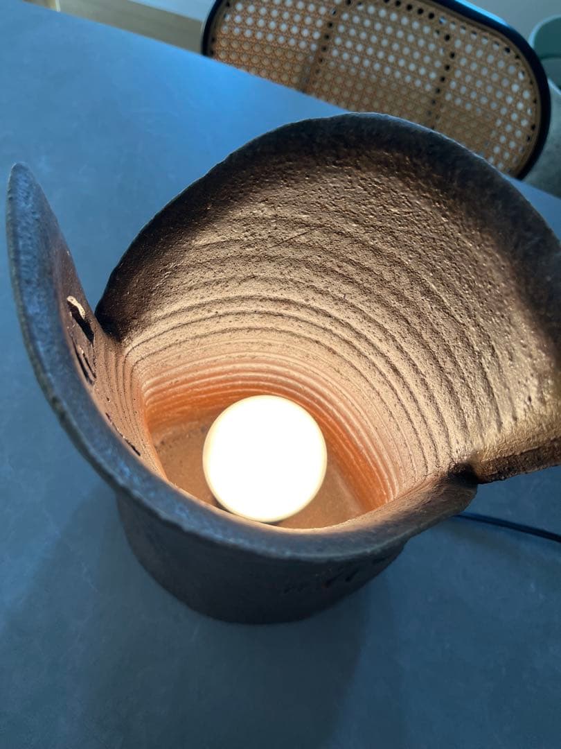 備前焼　間接照明　陶器照明