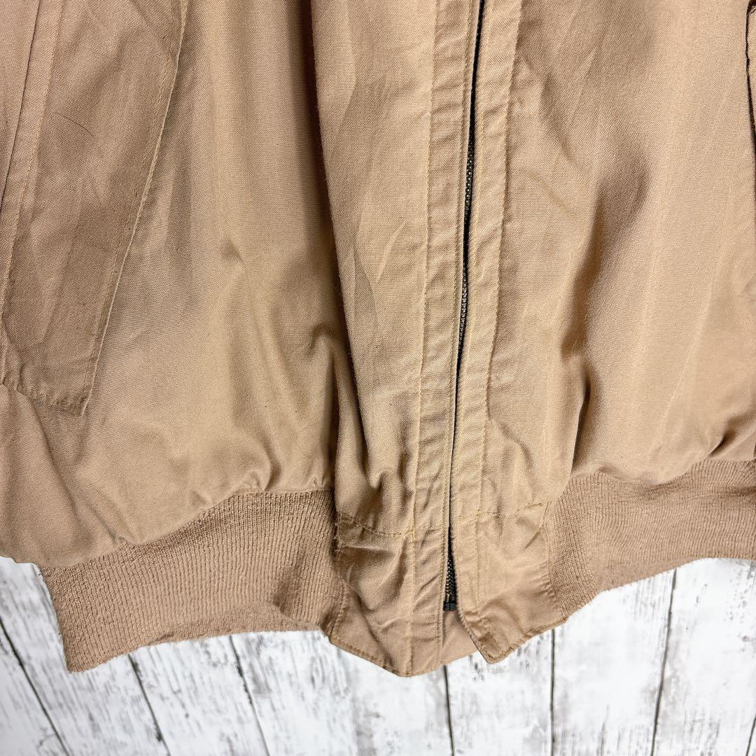 00s 米軍実物 ミリタリー タンカースジャケット L レアカラー タン