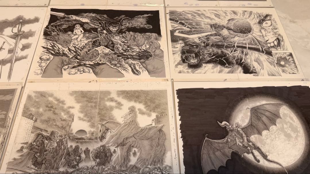 Berserk Genga Art copy complete sets 17枚