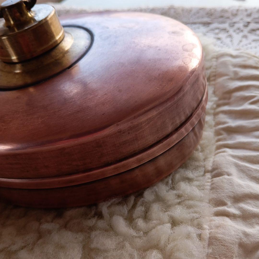 超レア　ドイツWALL社の楕円形銅製湯たんぽ