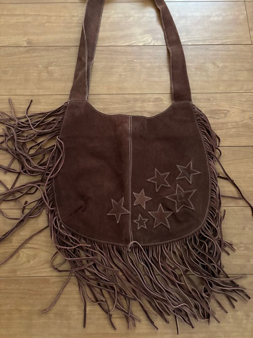 HYSTERIC GLAMOUR フリンジスエードバッグ