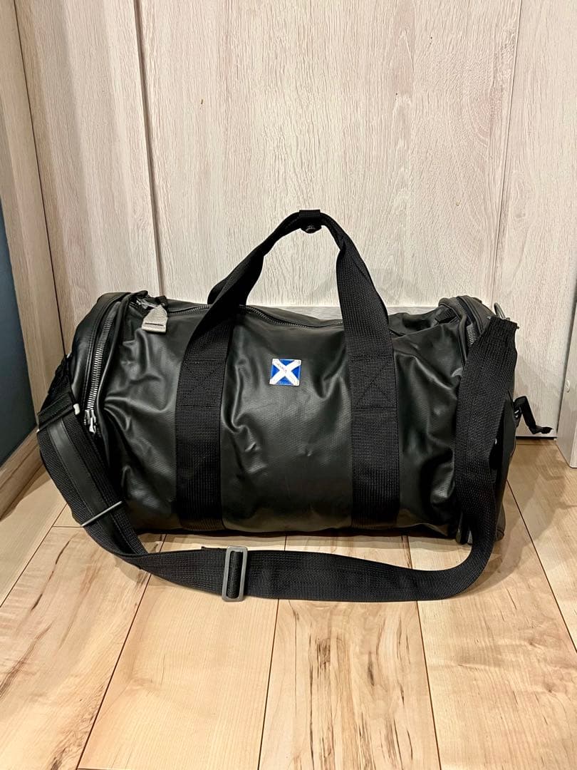 吉田カバン 初期 ラゲッジレーベル 青バッテン ニューライナー ドラムバッグ 黒